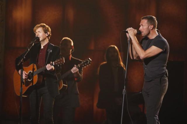 Beck y Chris en los Grammys 2015